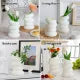 White Vase Creative Plastic Vase Perfect for Bed Rooms